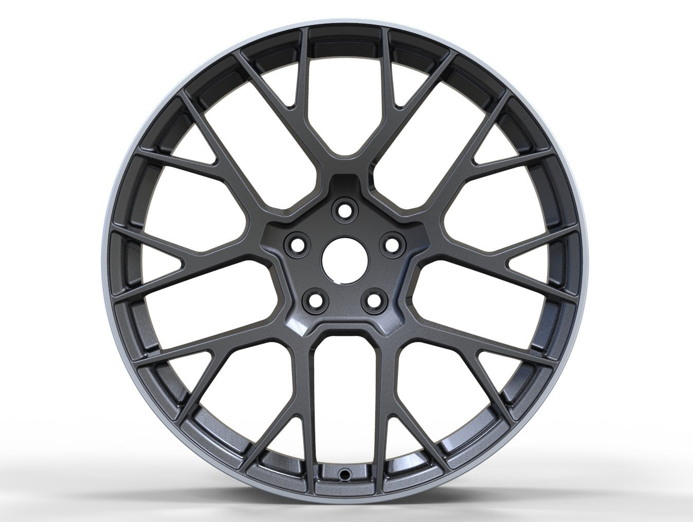 We manufacture premium quality forged wheels rims for PORSCHE 911 in any design, size, color. Wheels size: Front: 22 x 10 ET 48 Rear: 22 x 11.5 ET 61 PCD: 5 x 130 CB: 71.6 Forged wheels can be produced in any wheel specs by your inquiries and we can provide our specs Compared to standard alloy cast wheels, forged wheels have the highest strength-to-weight ratio; they are 20-25% lighter while maintaining the same load factor. Finish: brushed, polished, chrome, two colors, matte, satin, gloss