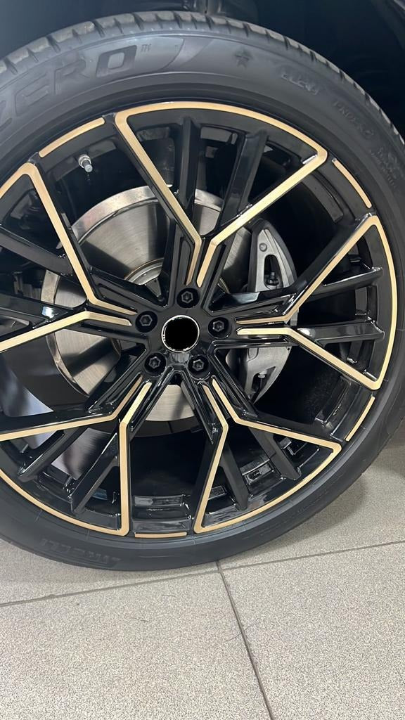 811 M STYLE We manufacture premium quality forged wheels rims for BMW iX iX40 iX50 iX60M 2021+ in any design, size, color. Wheels size: Front 22 x 9,5 ET 37 Rear 22 x 9,5 ET 37 Forged wheels can be produced in any wheel specs by your inquiries and we can provide our specs Compared to standard alloy cast wheels, forged wheels have the highest strength-to-weight ratio; they are 20-25% lighter while maintaining the same load factor. Finish: brushed, polished, chrome, two colors, matte, satin, gloss
