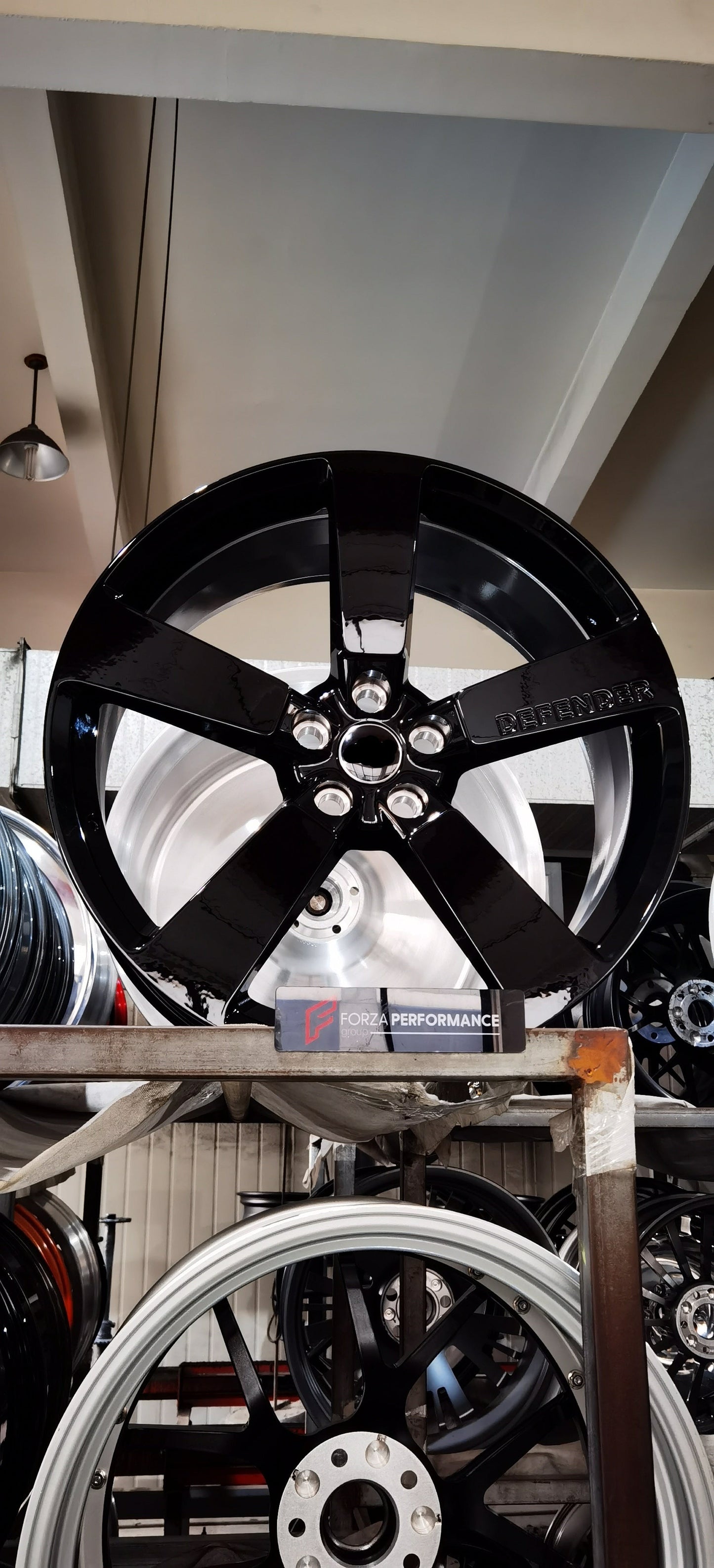 We produced premium quality forged wheels rims for LAND ROVER DEFENDER L663 Our wheels sizes: Front 22 x 9 ET 44.5 Rear 22 x 9 ET 44.5 Finishing: Glossy Black Forged wheels can be produced in any wheel specs by your inquiries and we can provide our specs