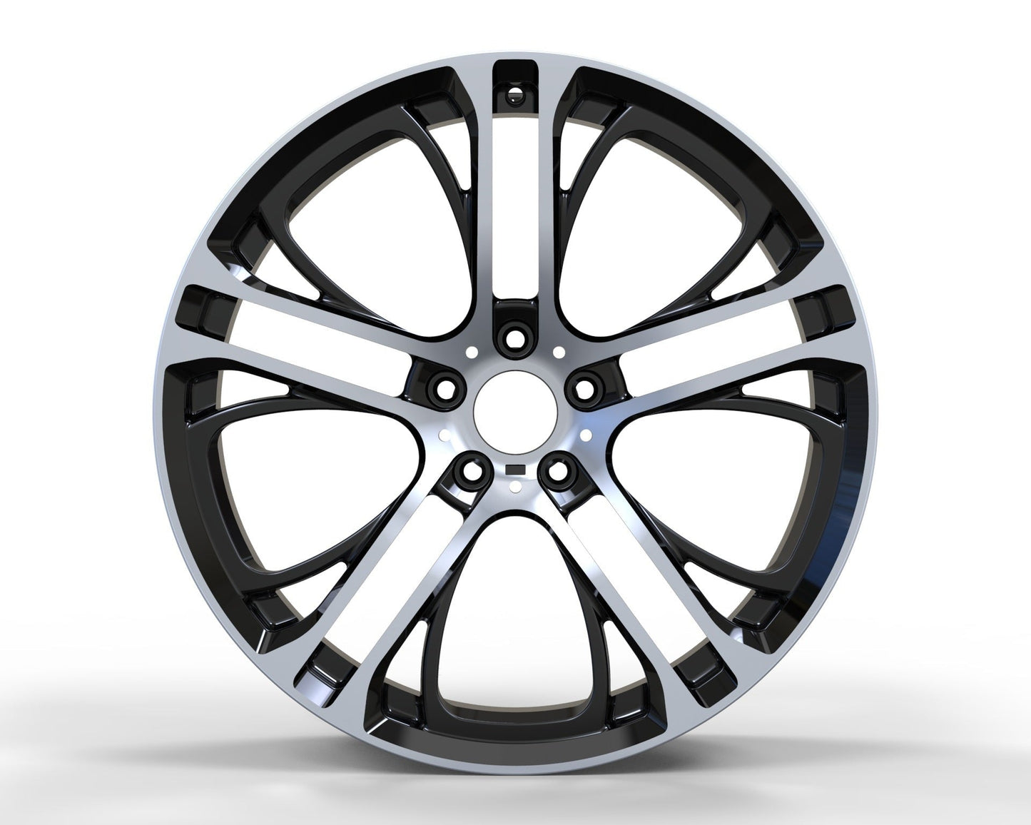 We manufacture premium quality forged wheels rims for BMW X5 G05 X6 G06 X7 G07 in any design, size, color. Wheels size: Front: 22 x 9.5 ET 32-37 Rear: 22 x 10.5 ET 43 PCD: 5 X 112 CB: 66.6 Forged wheels can be produced in any wheel specs by your inquiries and we can provide our specs Compared to standard alloy cast wheels, forged wheels have the highest strength-to-weight ratio; they are 20-25% lighter while maintaining the same load factor.