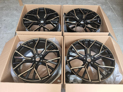 811 M STYLE We manufacture premium quality forged wheels rims for   BMW iX iX40 iX50 iX60M 2021+ in any design, size, color.  Wheels size:  Front 22 x 9,5 ET 37  Rear 22 x 9,5 ET 37  Forged wheels can be produced in any wheel specs by your inquiries and we can provide our specs  Compared to standard alloy cast wheels, forged wheels have the highest strength-to-weight ratio; they are 20-25% lighter while maintaining the same load factor.  Finish: brushed, polished, chrome, two colors, matte, satin, gloss