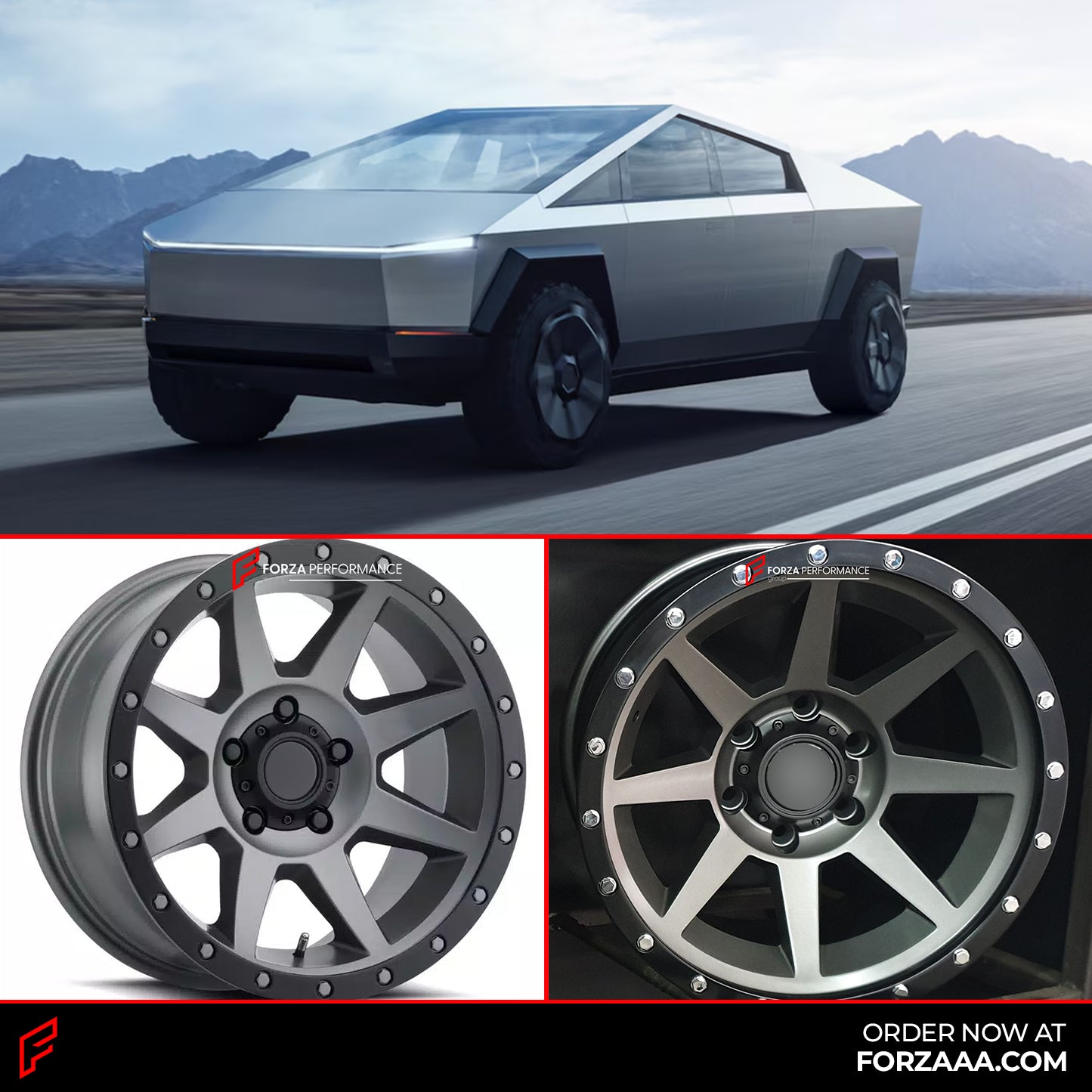 FORGED WHEELS RIMS AZ14 for TESLA CYBERTRUCK