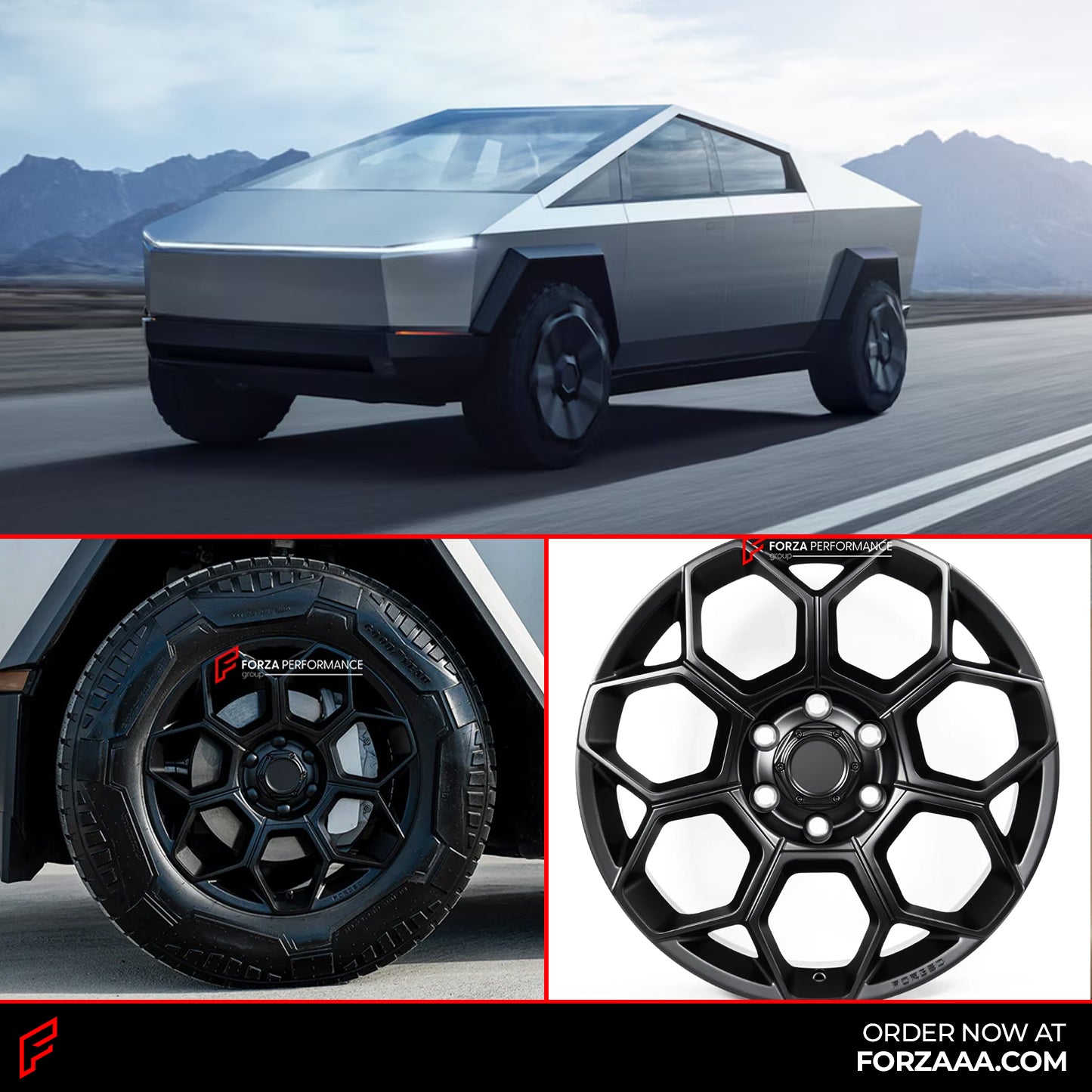 FORGED WHEELS RIMS AZ2 for TESLA CYBERTRUCK