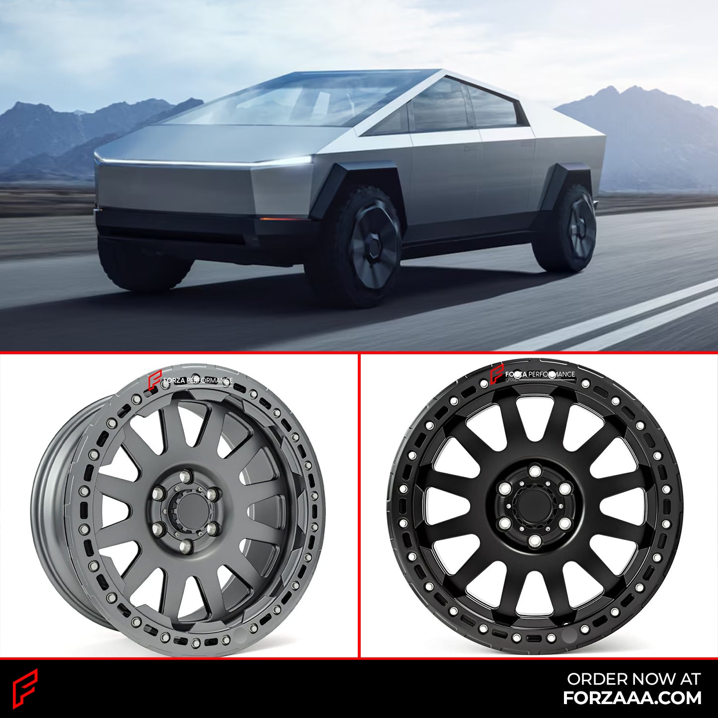 BEADLOCK FORGED WHEELS RIMS AZ4 for TESLA CYBERTRUCK